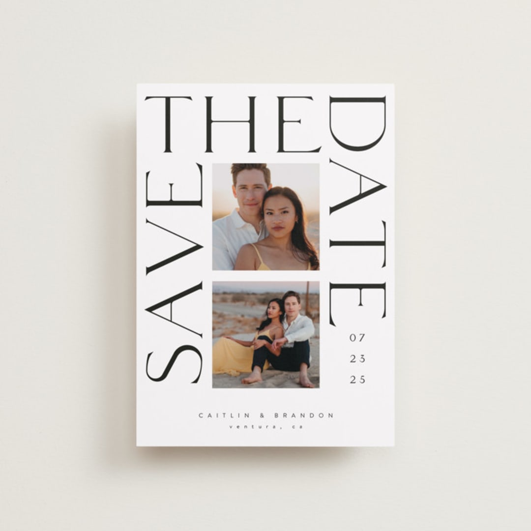 "Deux" - Save the Dates in Quartz by Catherine Culvenor - Front