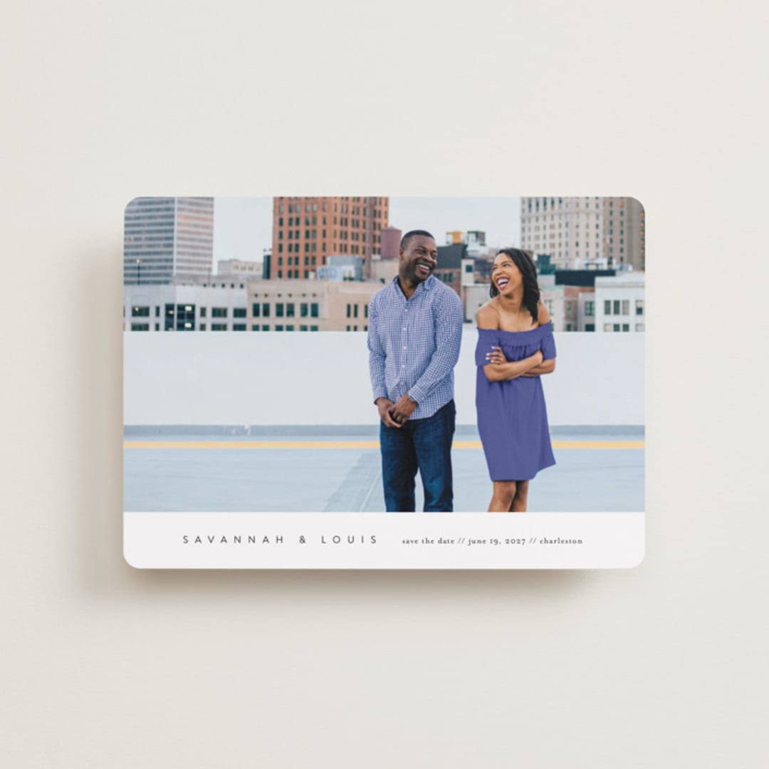 "atmospheric" - Save the Dates in Onyx by Jennifer Postorino - Front