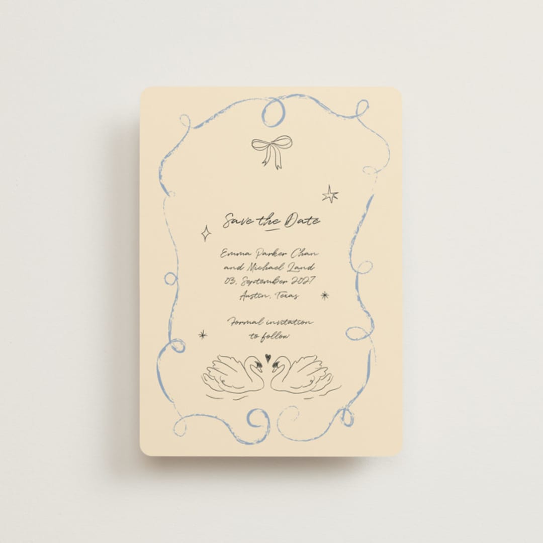 "The Swan" - Save the Dates in Dream by Helena Vitto - Front