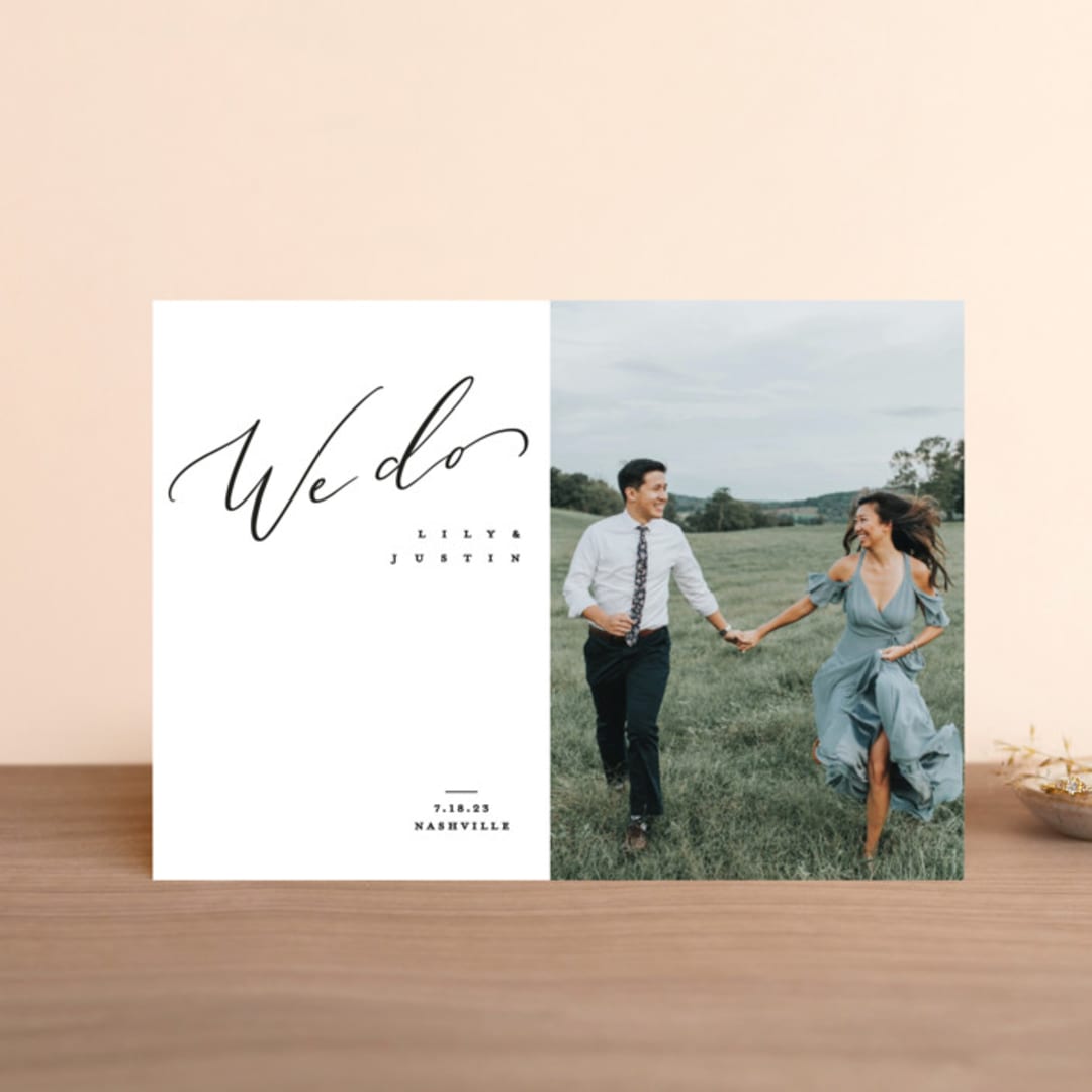 "graceful" - Save the Dates in Lily by Owl and Toad - Front