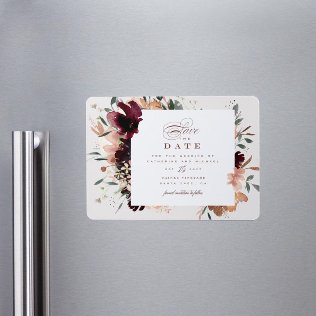 "harvest" - Save the Dates in Eggshell by Leah Bisch - Front