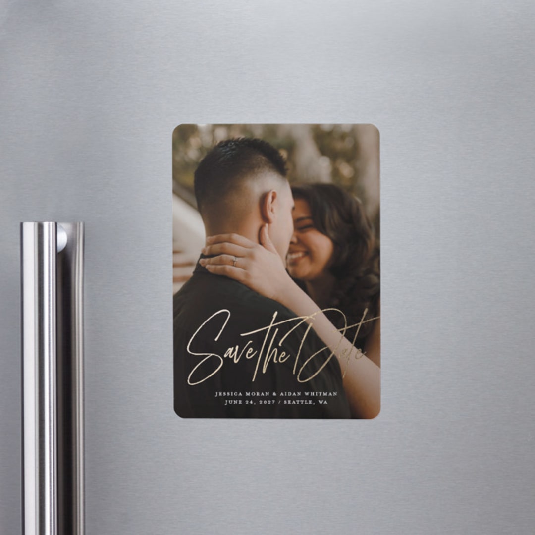 "Willow" - Save the Dates in Powder by Sandra Picco Design - Front