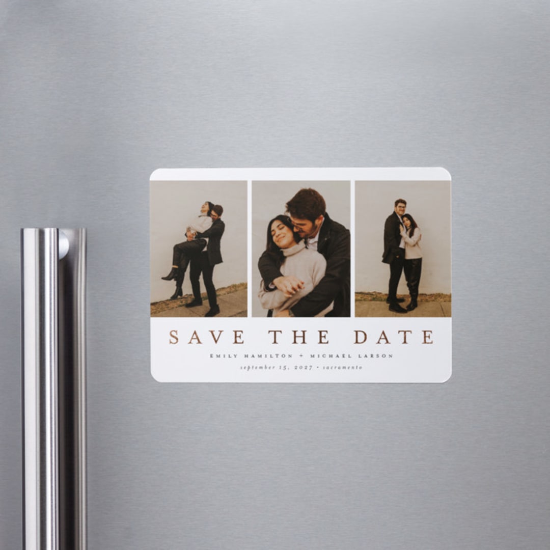 "Elegant Trio" - Save the Dates in Lace by Nicole Walsh - Front