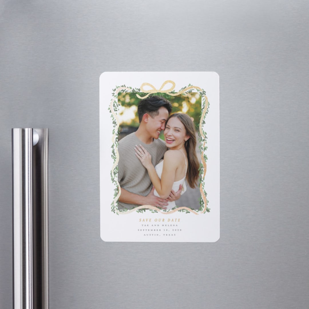 "Ribbonly Frame" - Save the Dates in Butter by Itsy Belle Studio - Front