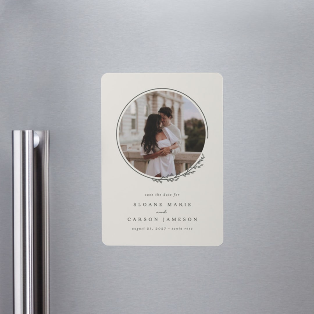 "Branched" - Save the Dates in Almond by Brianne Larsen - Front