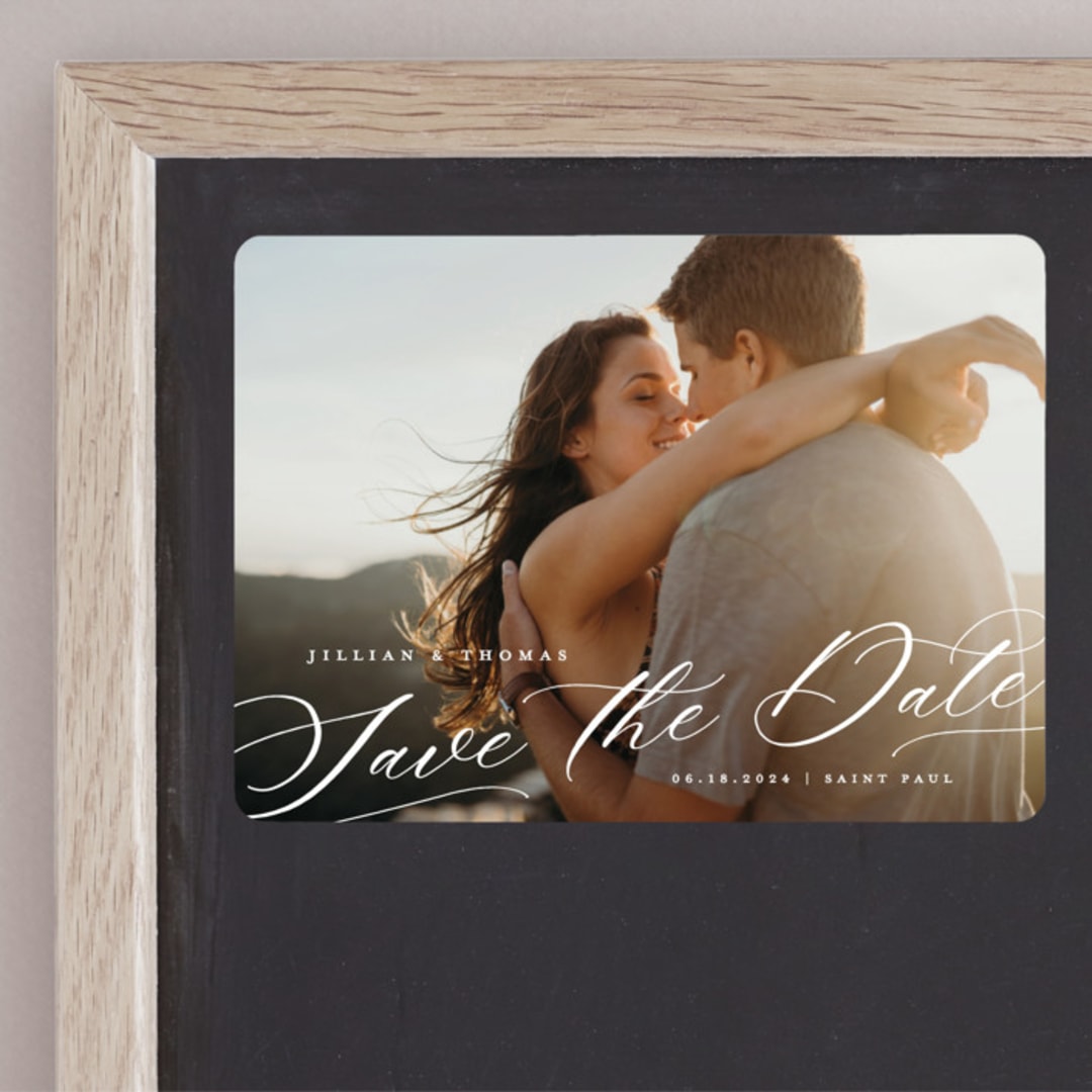 "Slant" - Save the Dates in Snow by Michelle Taylor - Front