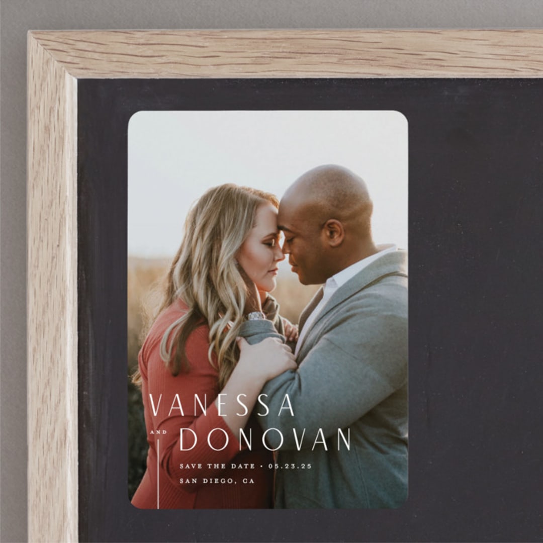 "Chic Names" - Save the Dates in Cloud by Carolyn MacLaren - Front