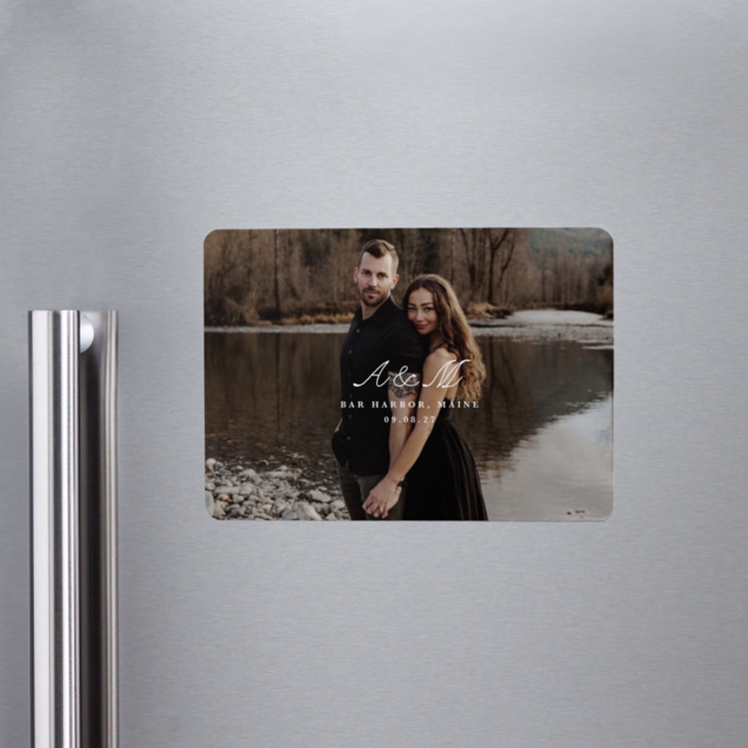 "Lettra" - Save the Dates in Pearl by Up Up Creative - Front