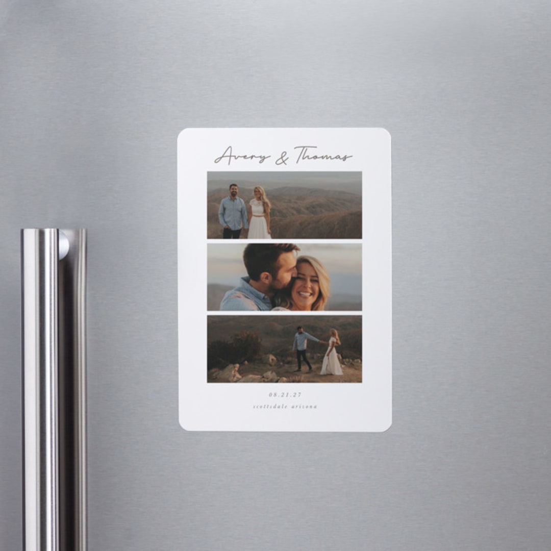 "Soulmates" - Save the Dates in Linen by Jen Tips - Front