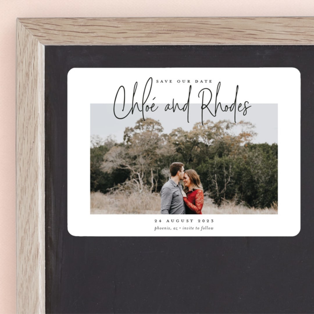 "Signature names" - Save the Dates in Pencil by Stacey Meacham - Front