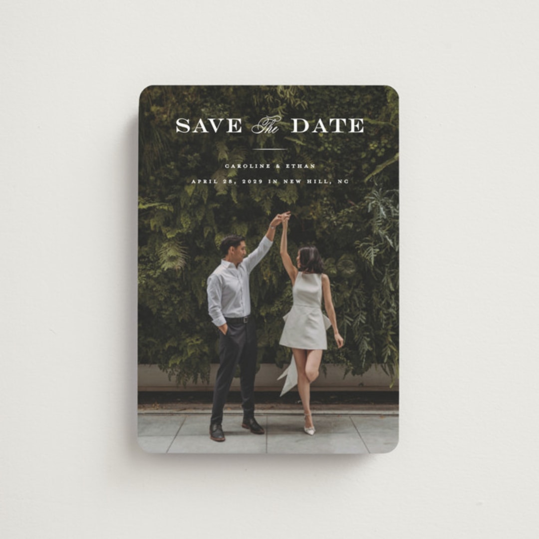 "Proper" - Save the Dates in Gown by Carolyn MacLaren - Front