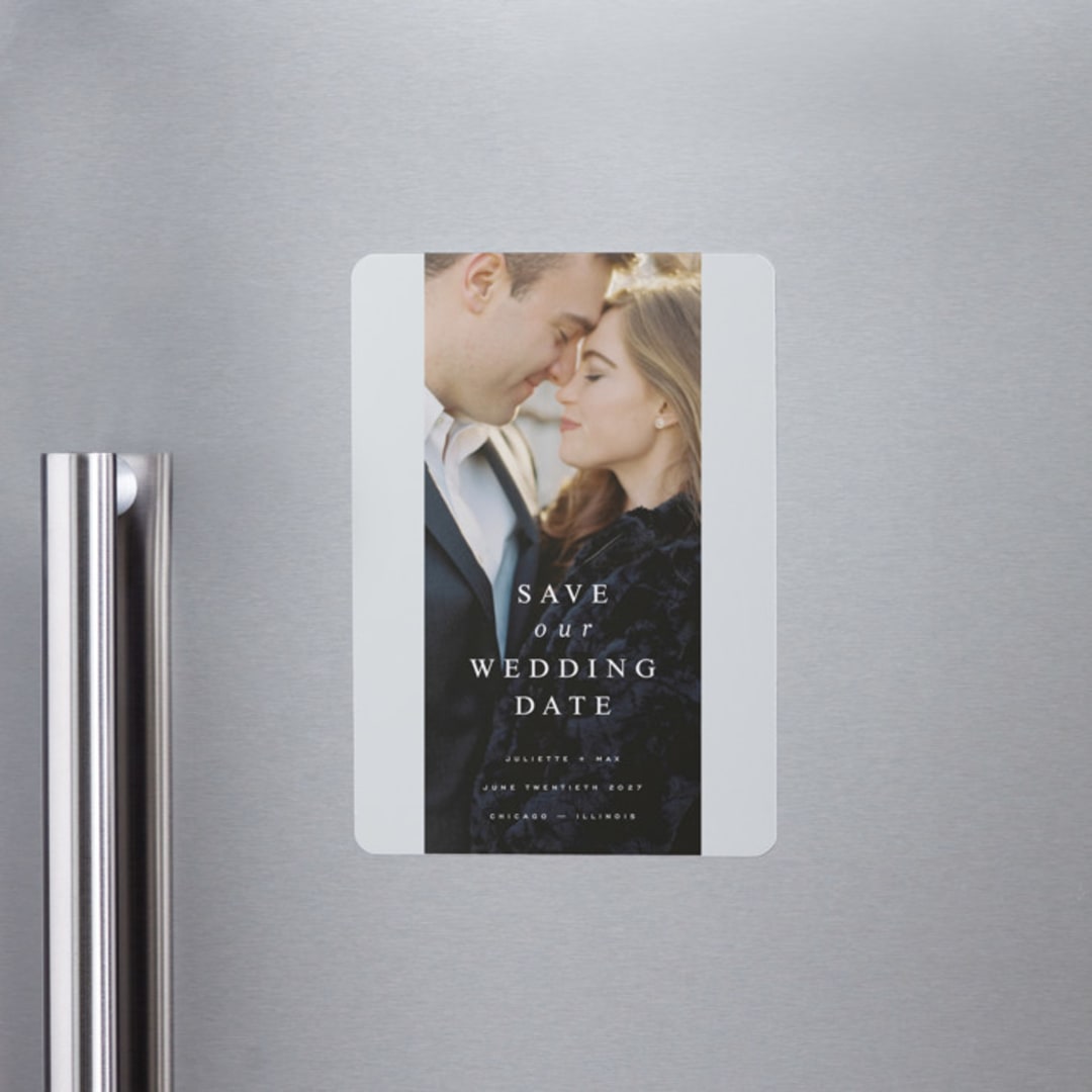 "French Love Story" - Save the Dates in Crystal by Design Lotus - Front