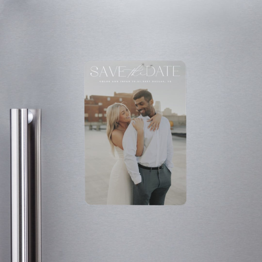 "prose" - Save the Dates in Ivory by Maja Cunningham - Front