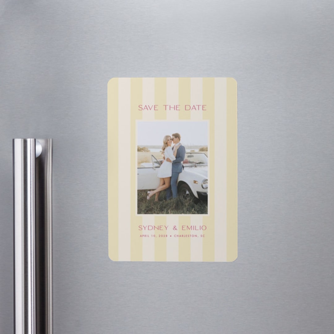 "palmetto" - Save the Dates in Lemon by Ellen Schlegelmilch - Front