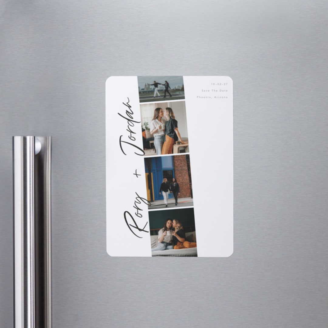 "Photobooth Love" - Save the Dates in Vanilla by Chryssi Tsoupanarias - Front