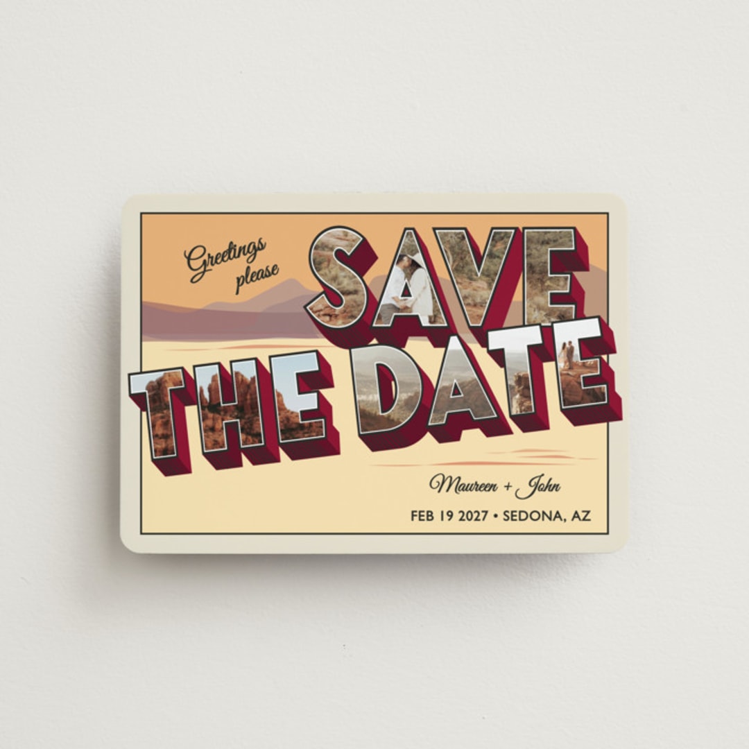 A Retro Save the Date