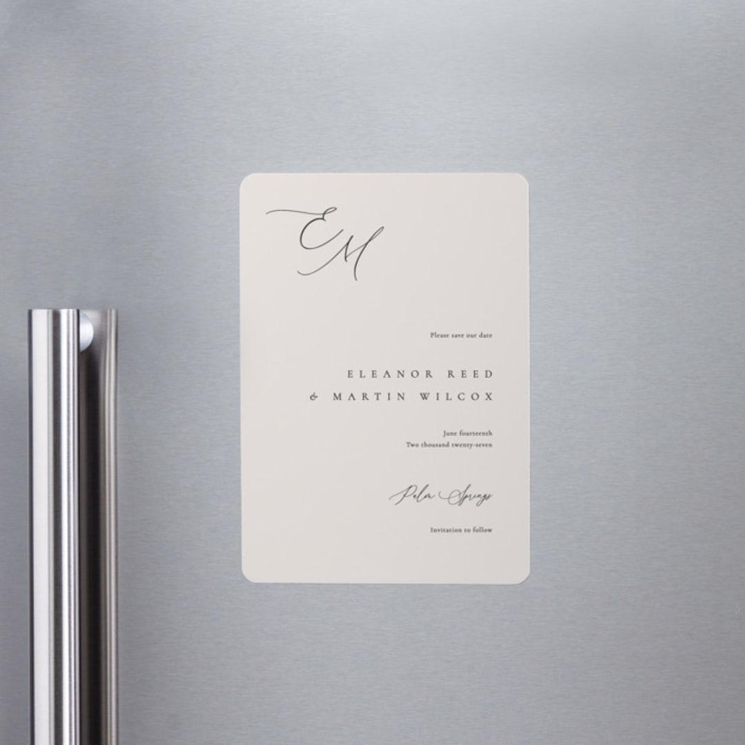 "Corner" - Save the Dates in Linen by Kelly Schmidt - Front