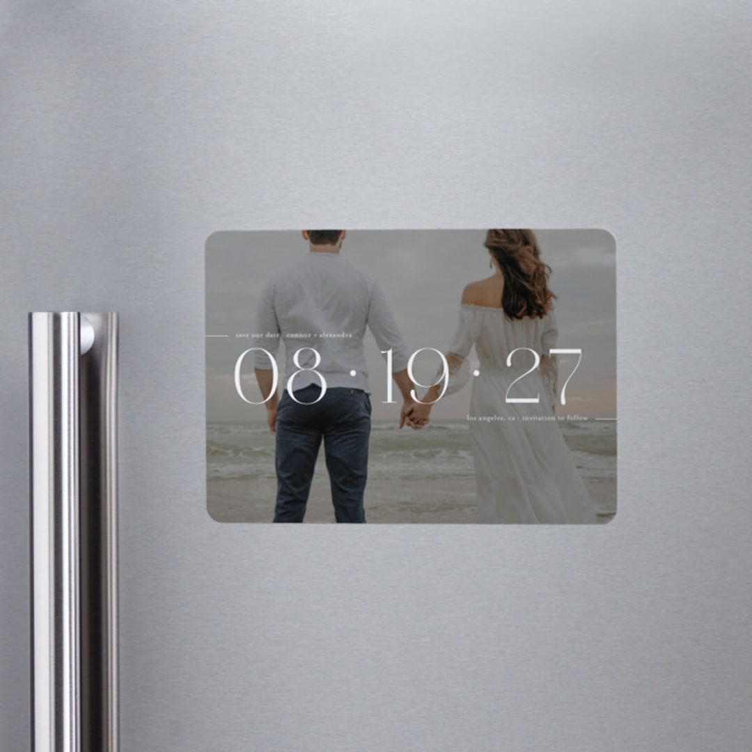 "Horizon Line" - Save the Dates in Pearl by Olivia Goree - Front