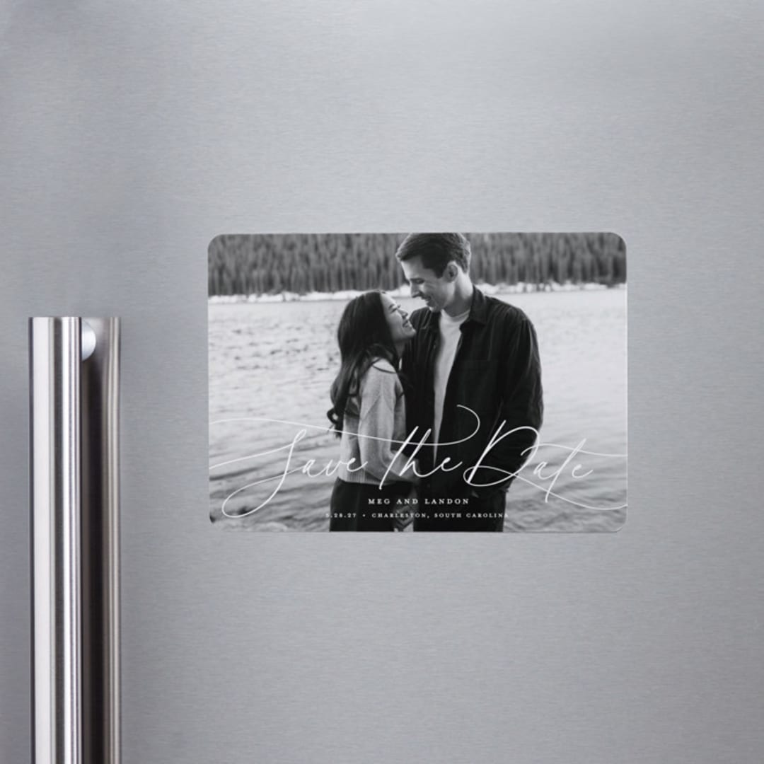"Subtle Rise" - Save the Dates in Snowfall by Lauren Chism - Front
