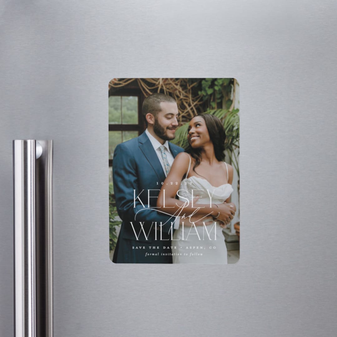 "L'amour" - Save the Dates in Pearl by Brooke Chandler - Front