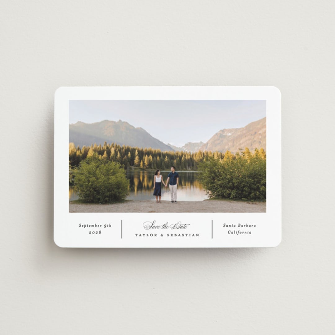 "Simple Columns" - Save the Dates in Alabaster by Erica Krystek - Front