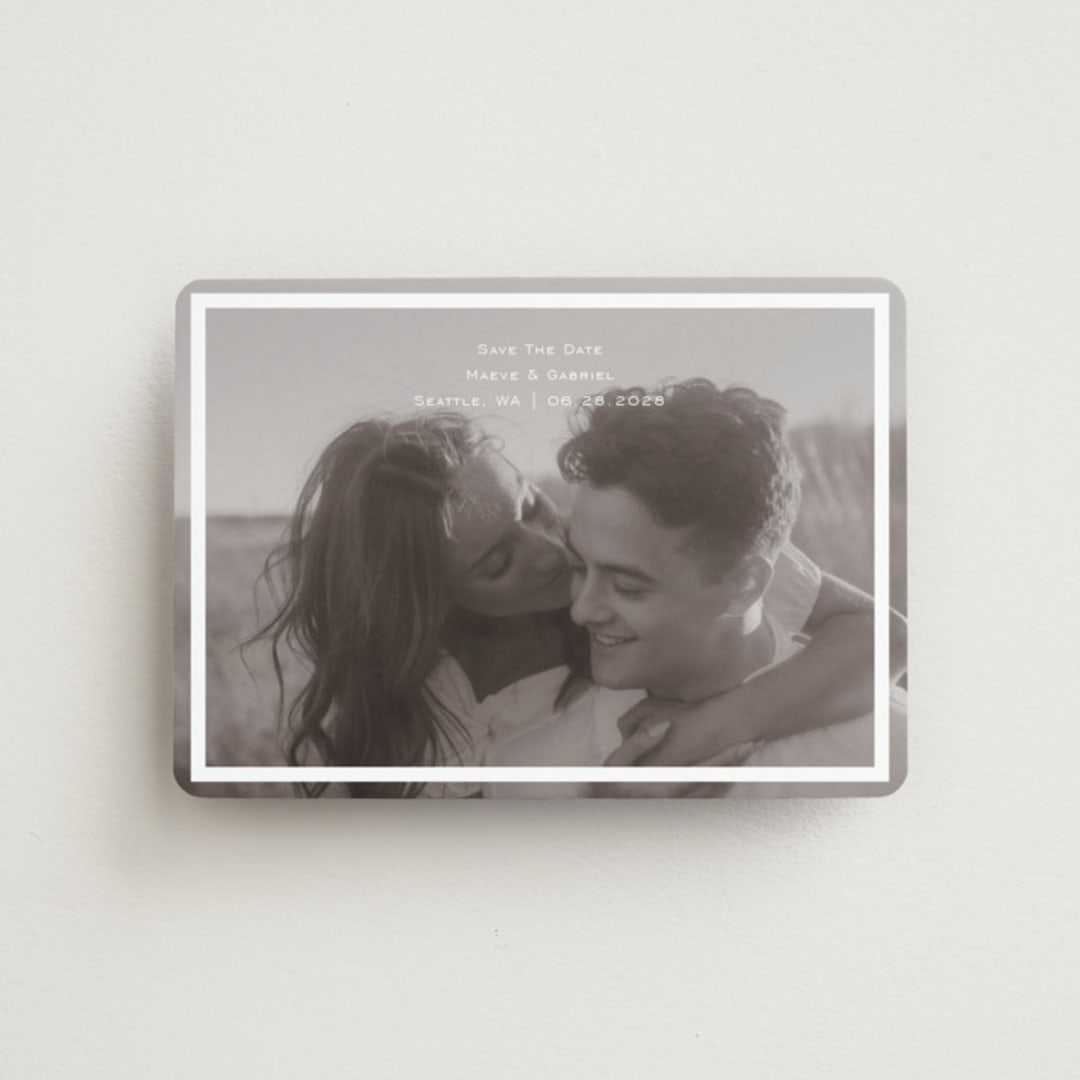 "boxed in" - Save the Dates in Quartz by Jenny Millington - Front