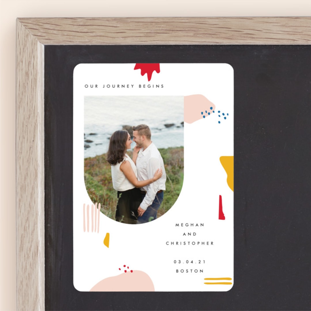 "Emilie" - Save the Dates in Blush by Karen Schipper - Front