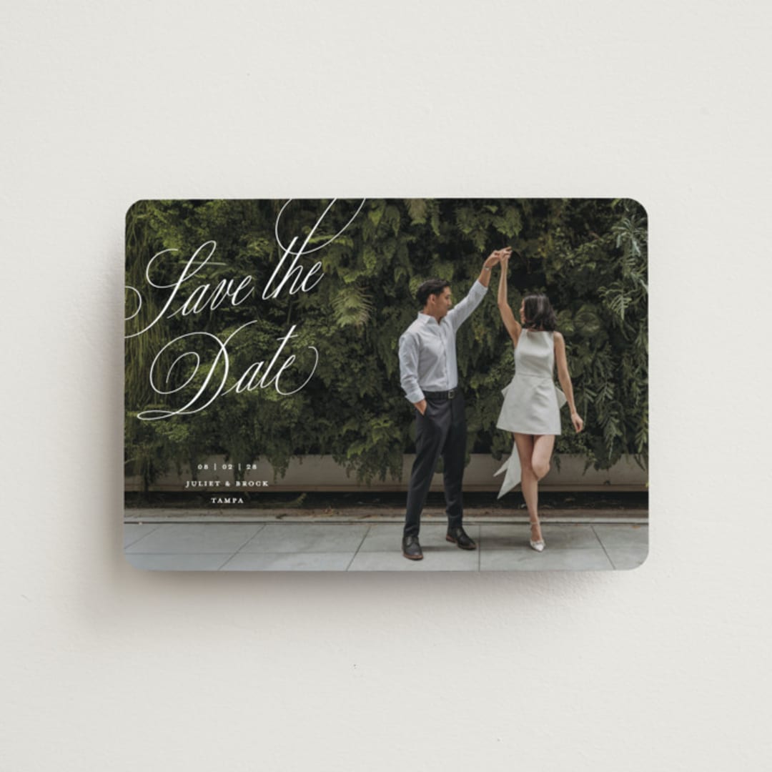 "Enamored" - Save the Dates in Pearl by Pixel and Hank - Front