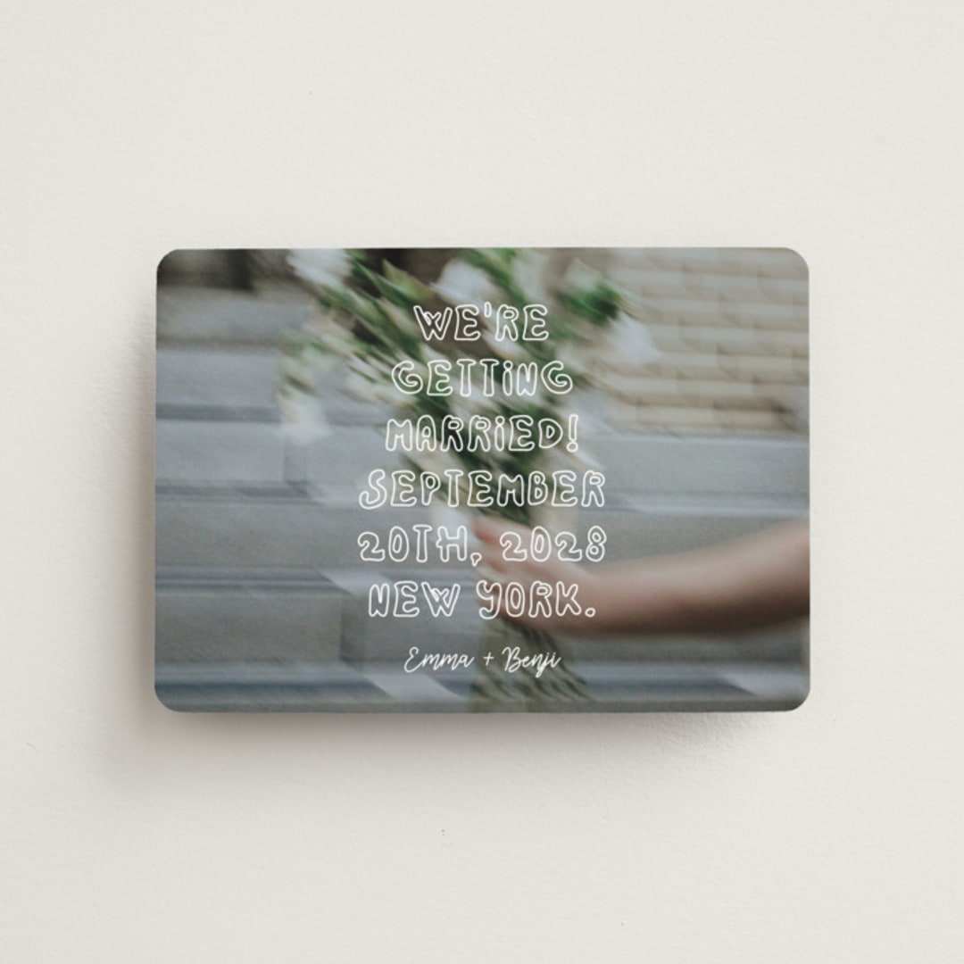 "Cool Kids" - Save the Dates in Vanilla by Helena Vitto - Front