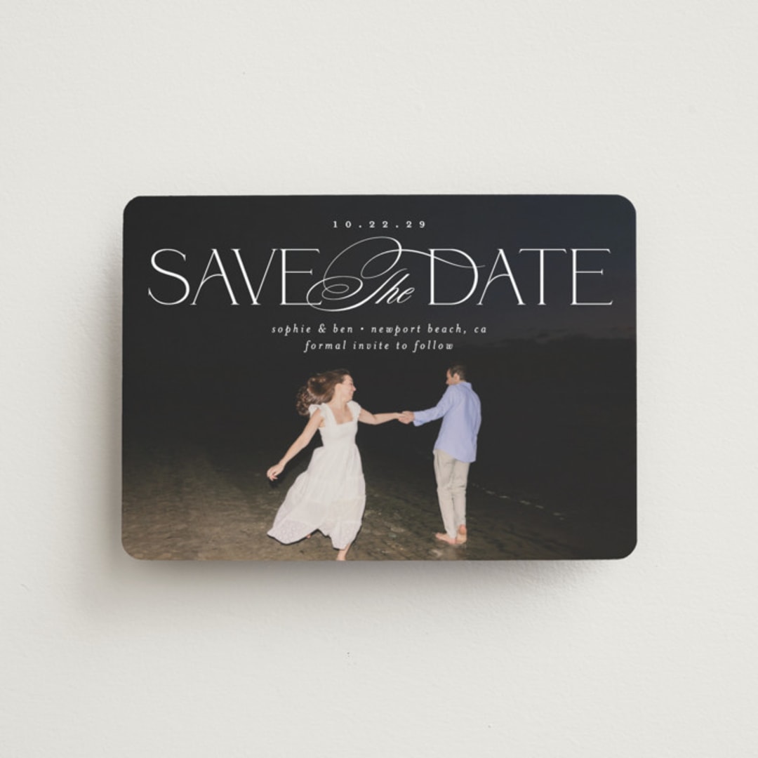 "Novella" - Save the Dates in Pearl by Brooke Chandler - Front