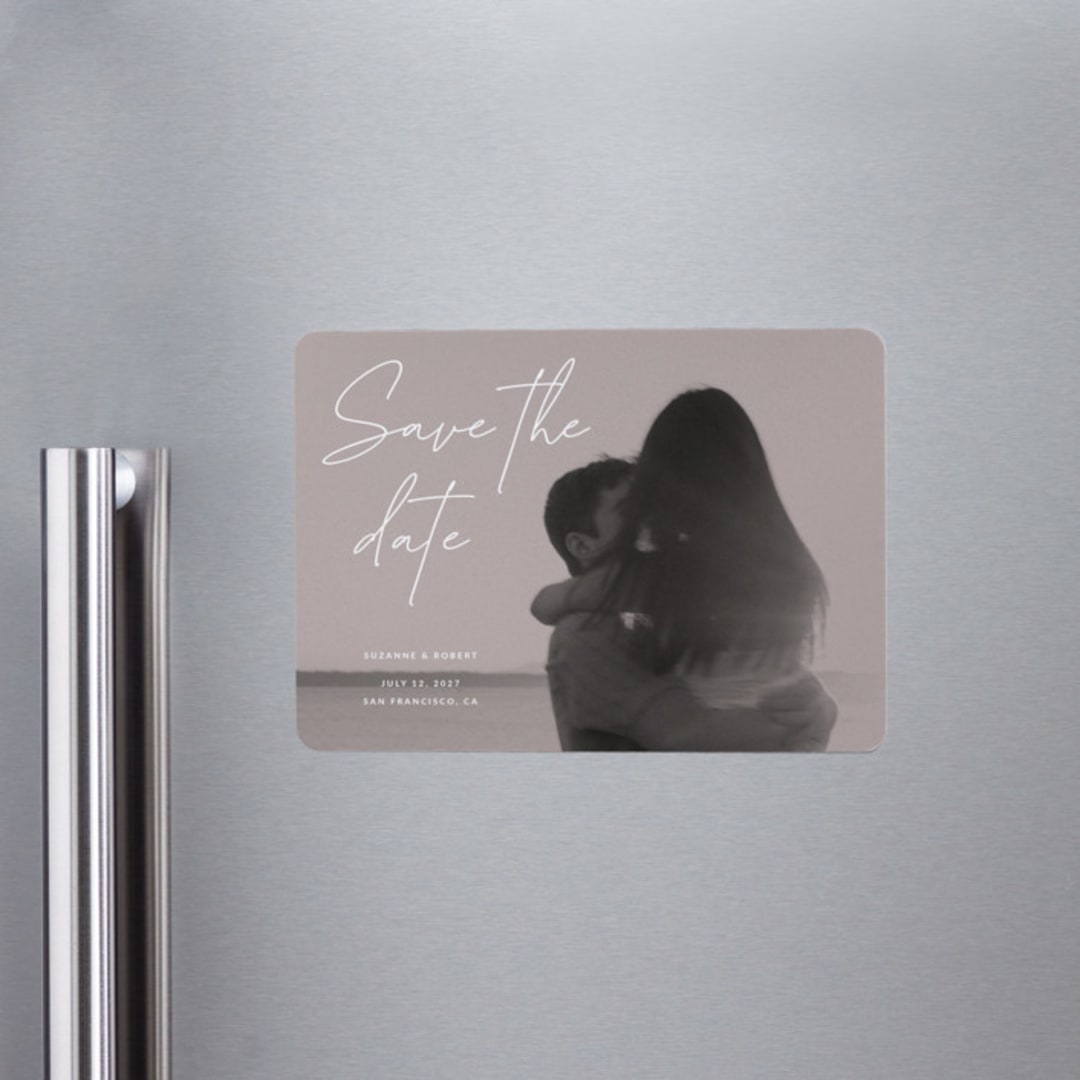 "Blush" - Save the Dates in Rose by Sumak Studio - Front