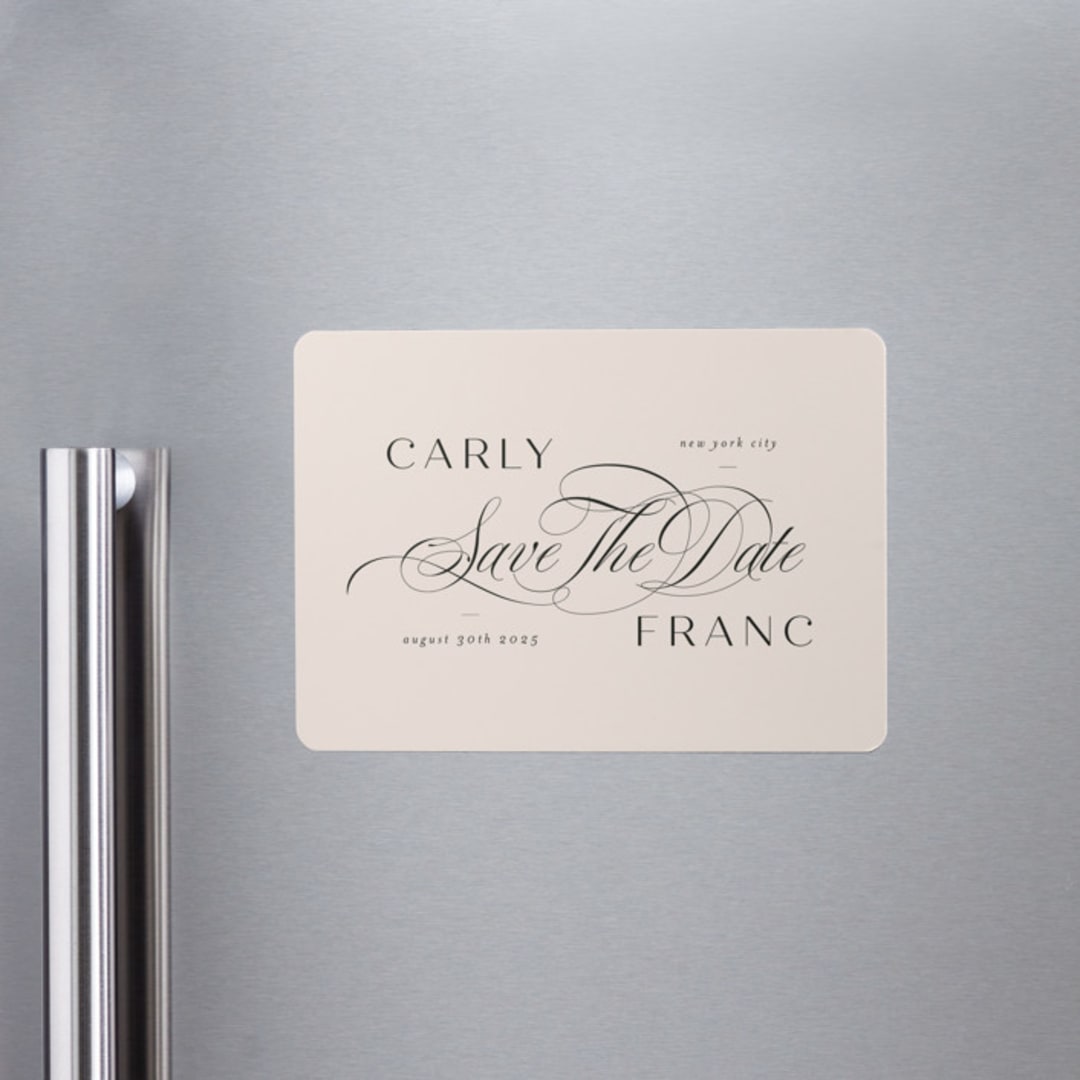 "Soirée" - Save the Dates in Blush by Lori Wemple - Front