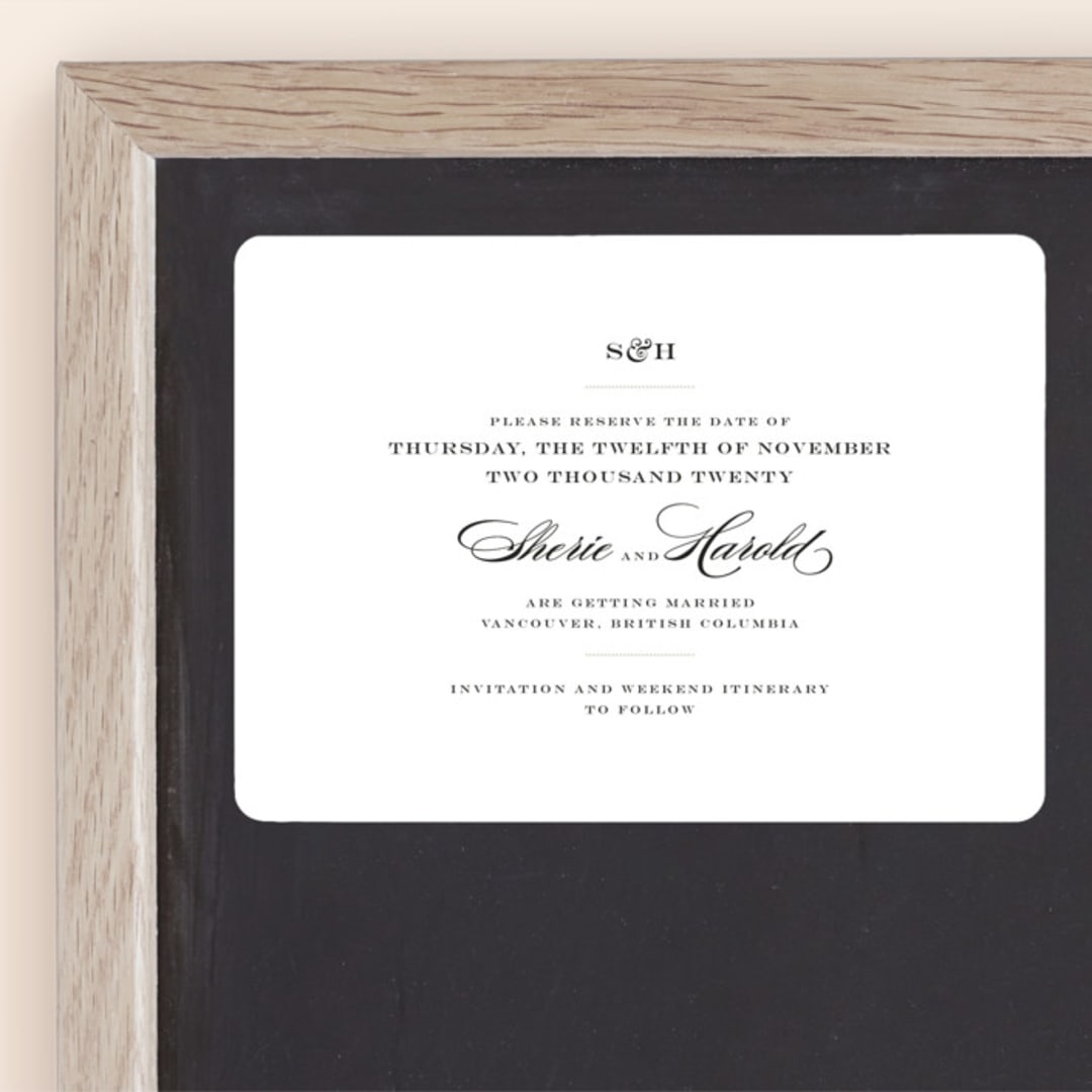 "Charming Go Lightly" - Save the Dates in Feather by danielleb - Front