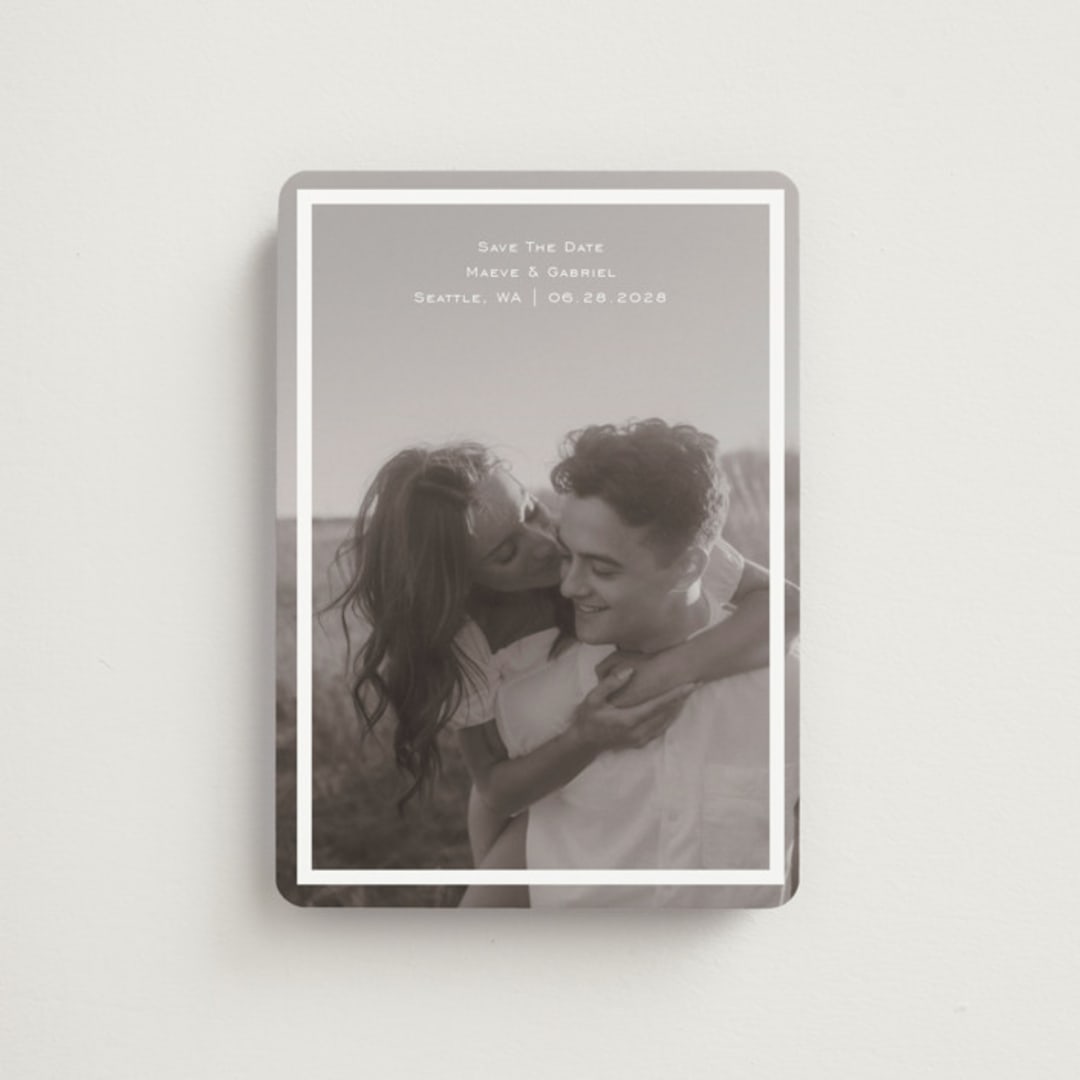 "boxed in" - Save the Dates in Quartz by Jenny Millington - Front