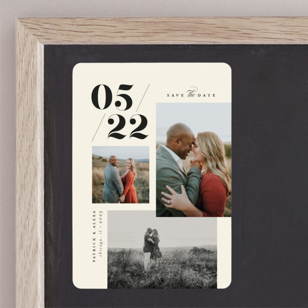 "Big Date" - Save the Dates in Ivory by Anastasia Makarova - Front
