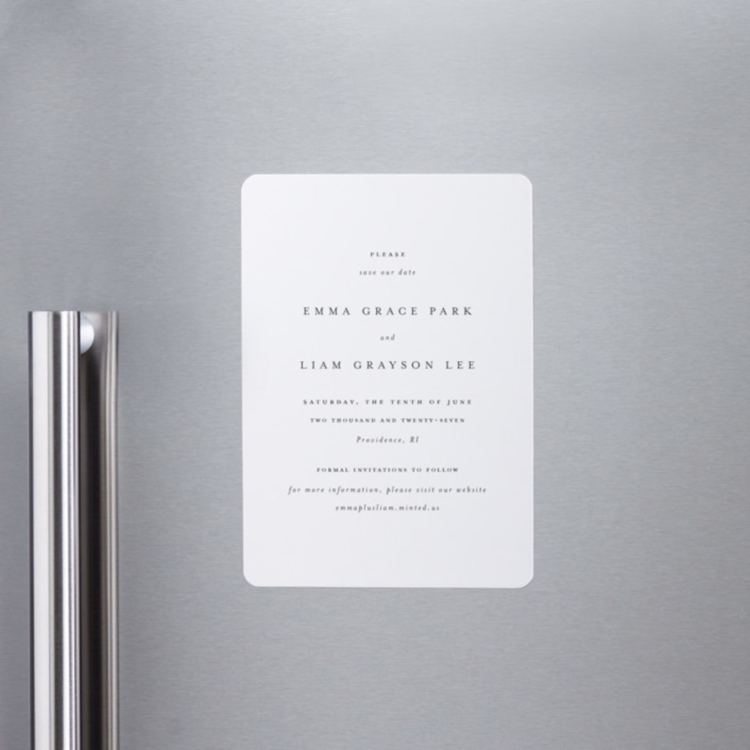 "A Thousand Years" - Save the Dates in Classic White by Design Lotus - Front