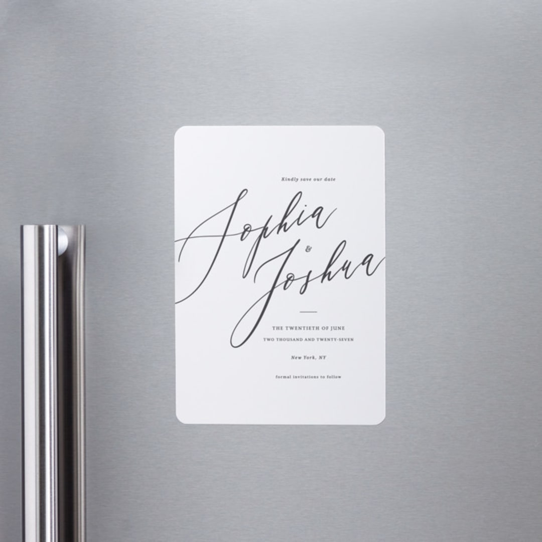 "Crescendo" - Save the Dates in Snow by Griffinbell Paper Co. - Front