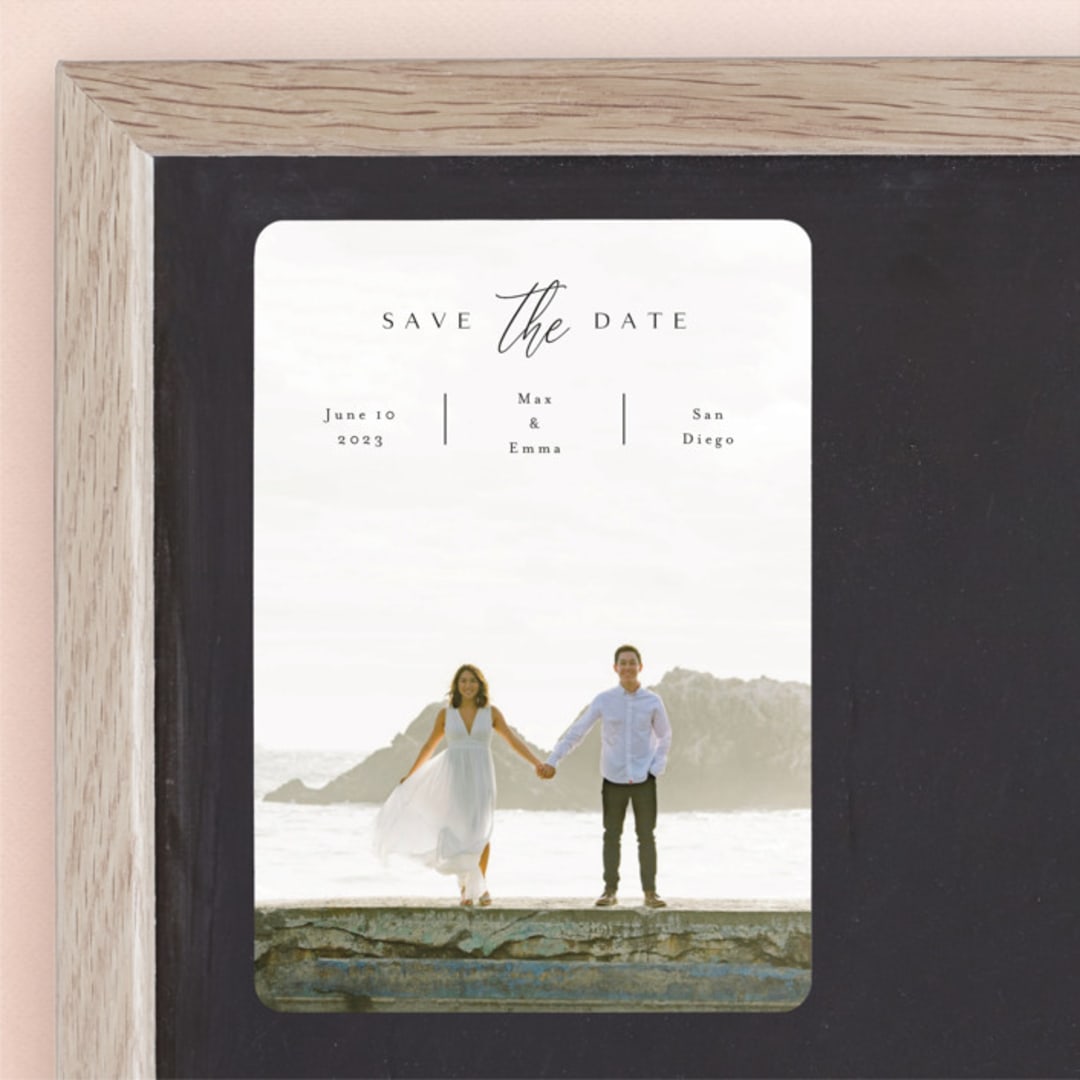 "the announcement" - Save the Dates in Onyx by Kasia Labocki - Front