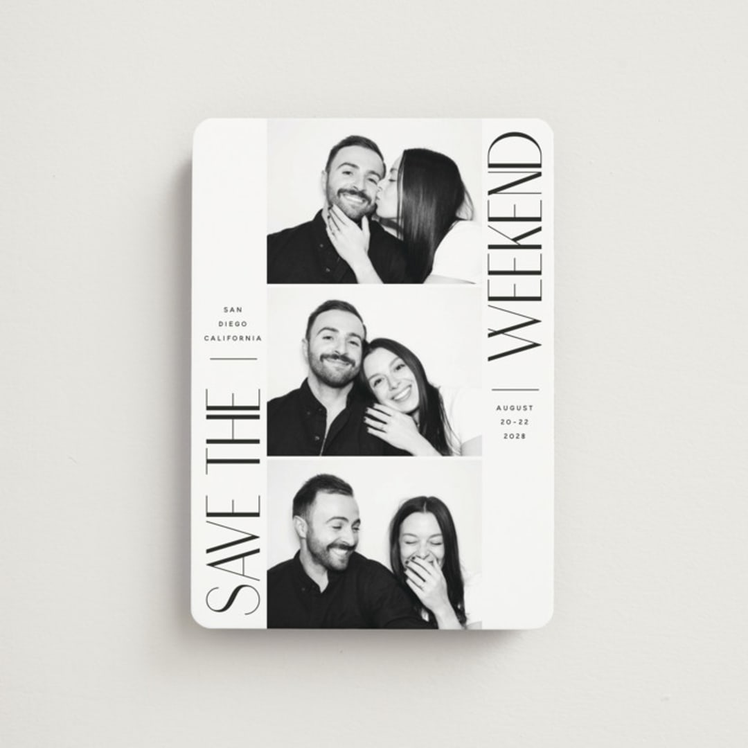 "snapshot" - Save the Dates in Ink by Hudson meet Rose - Front