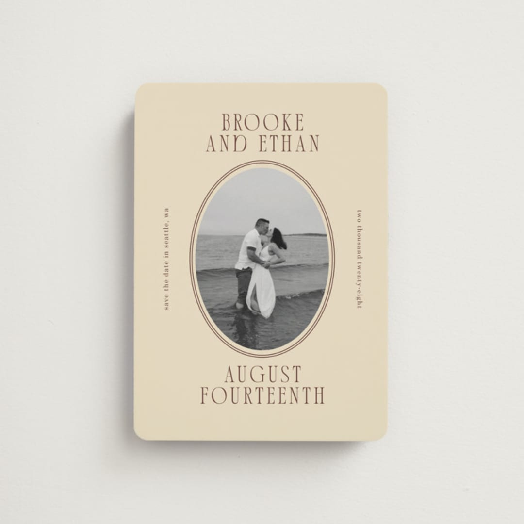 "Ethan" - Save the Dates in Buttercream by Angela Garrick - Front
