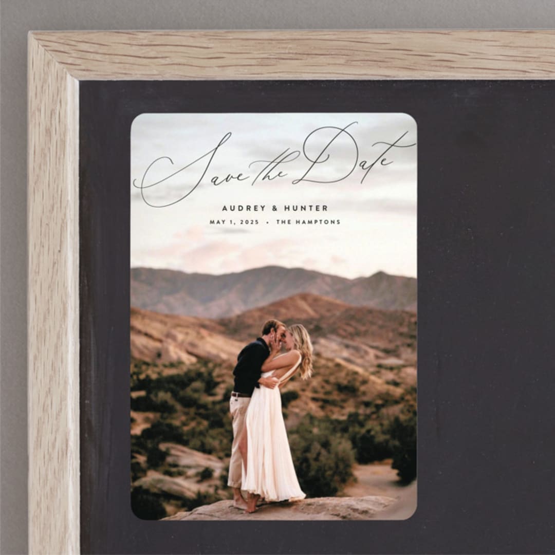 "Smitten" - Save the Dates in Ebony by Nicoletta Savod - Front
