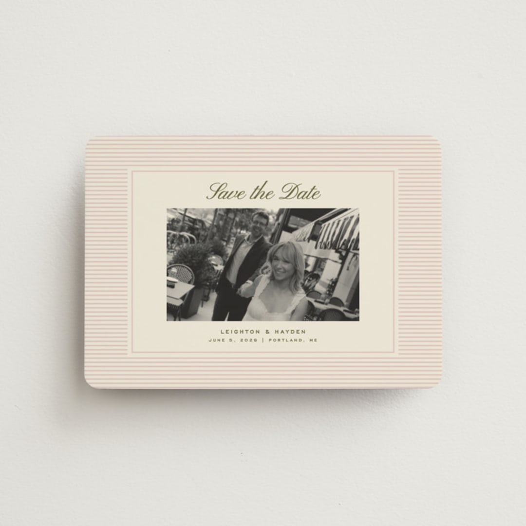 "hayden" - Save the Dates in Blush by Ellen Schlegelmilch - Front