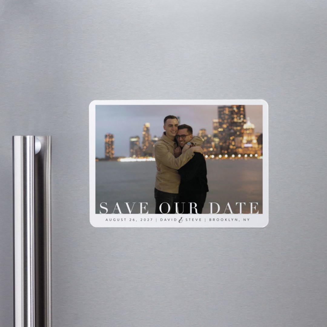 "Simple Elegance" - Save the Dates in Clouds by Kasia Labocki - Front