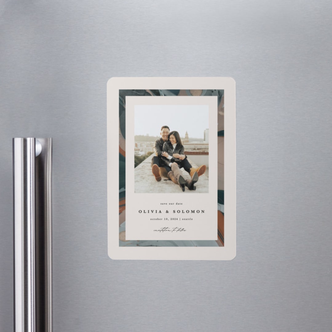 "Love Story" - Save the Dates in Mocha by Kate Ahn - Front