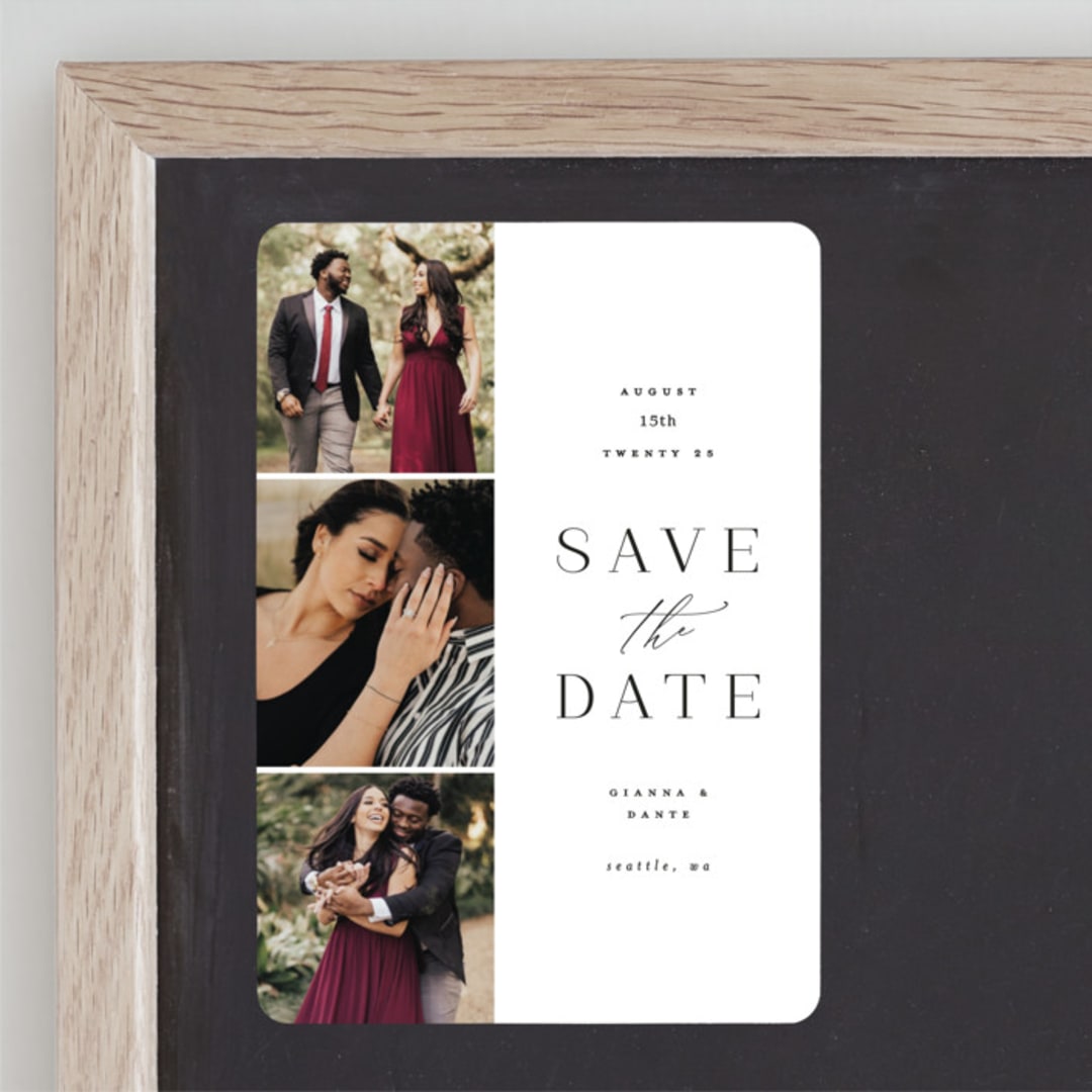 "Spaced" - Save the Dates in Tuxedo by Ashley Rosenbaum - Front