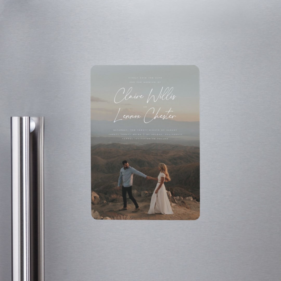 "Full Photo" - Save the Dates in Chiffon by Orasie - Front