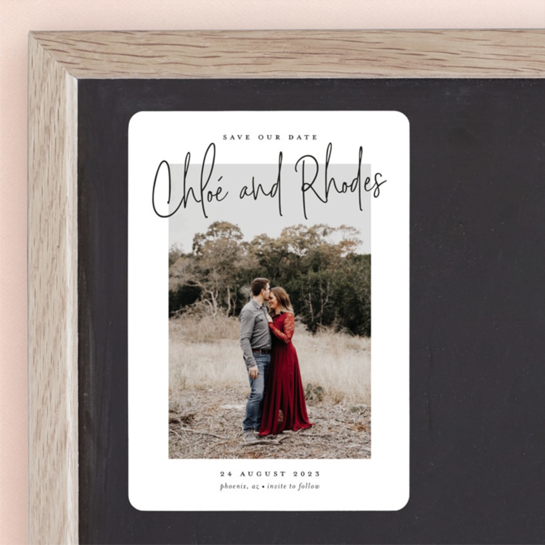 "Signature names" - Save the Dates in Pencil by Stacey Meacham - Front