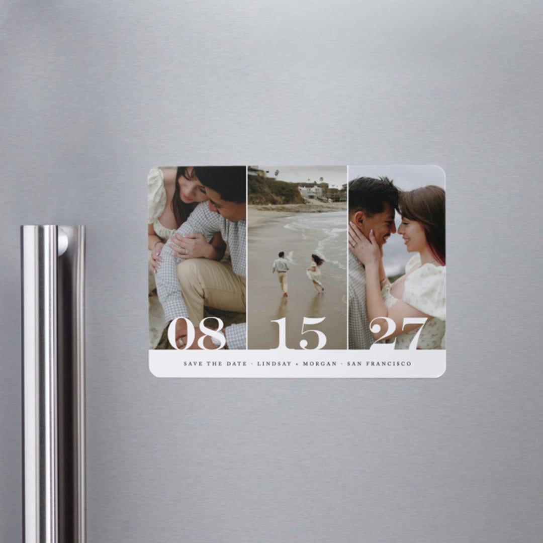 "Trio" - Save the Dates in Noir by Kimberly FitzSimons - Front
