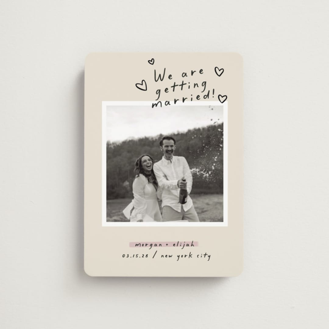 "Surprise!" - Save the Dates in Nero by Pati Cascino - Front