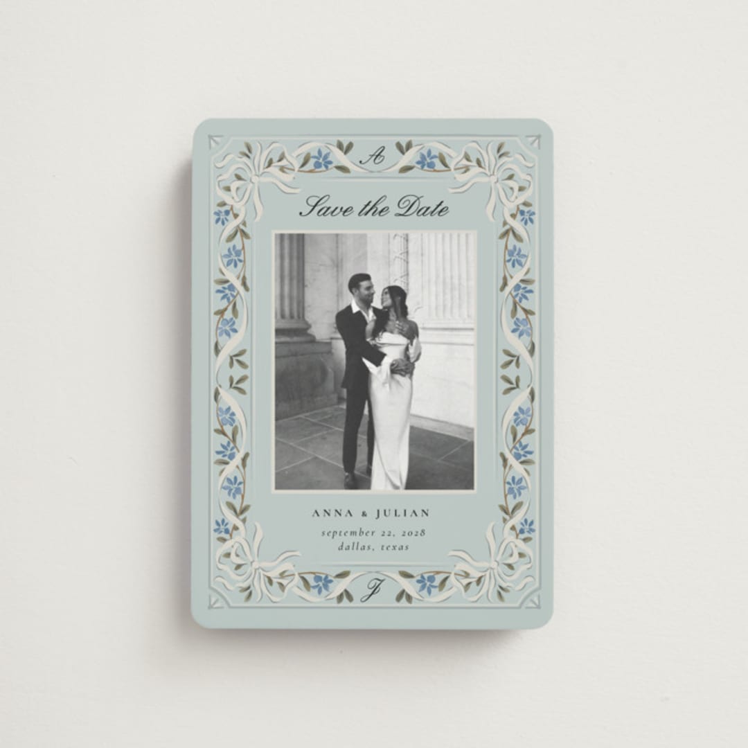 "Romantic Elegance" - Save the Dates in Sky by Ana de Sousa - Front